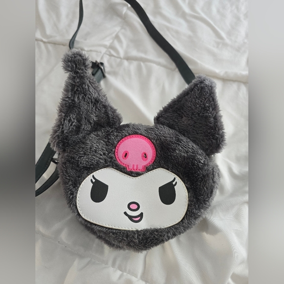 Loungefly Kuromi Figural Plush Crossbody Bag - Picture 6 of 13